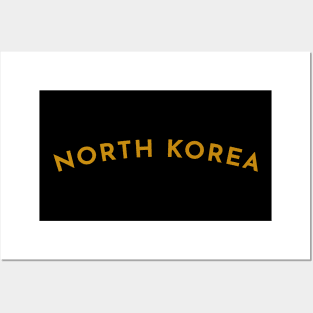 North Korea Typography Posters and Art